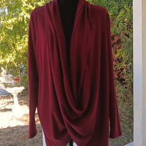 ❤️J. Jill "Pure Jill collection" long sleeve burgundy tunic